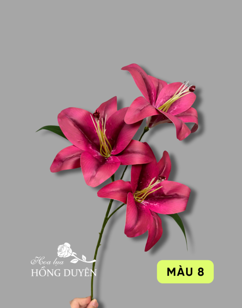 Cành hoa ly 3 bông nở nhập khẩu