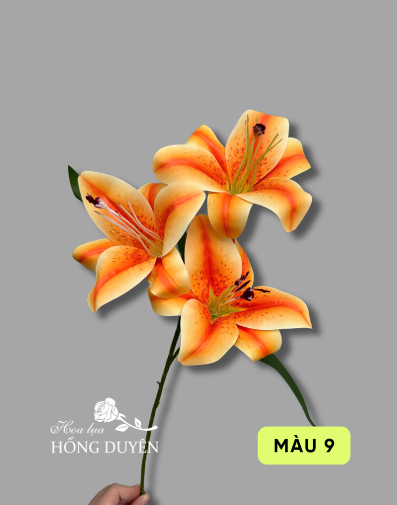 Cành hoa ly 3 bông nở nhập khẩu